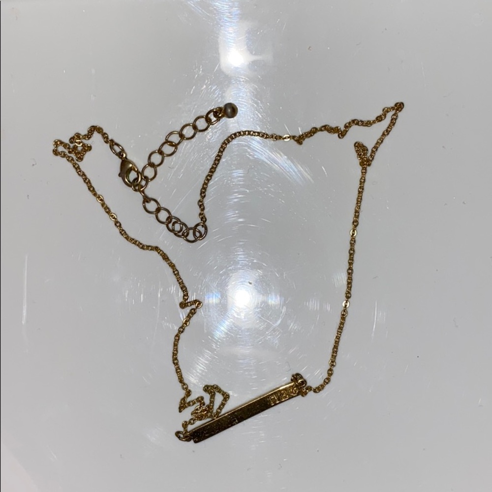 picbeta phi bar necklace